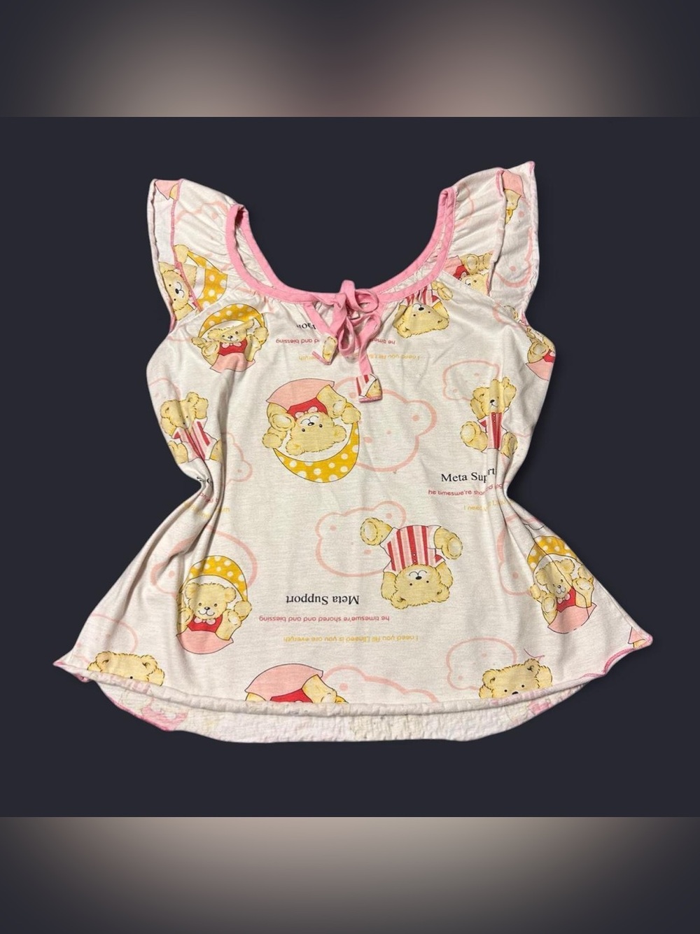 Y2K White Ruffle Babydoll Top by Fenghonghua!